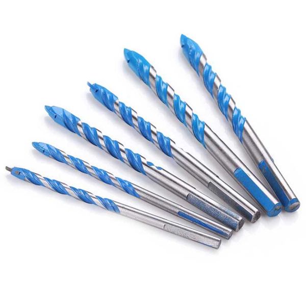 

multifunctional triangle ceramic drill bit 6/8/10 / 12mm cemented carbide twist drill bit glass