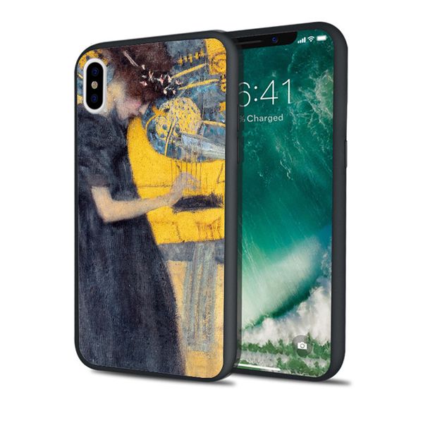 

capa music painting phone case for iphone 11 pro xs max xr 8 7 6s plus 5s se 5 case soft silicone cover