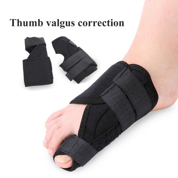 

aolikes big toe splint straightener corrector bunion relief foot pain ankle support toe big valgus correction belt, Blue;black