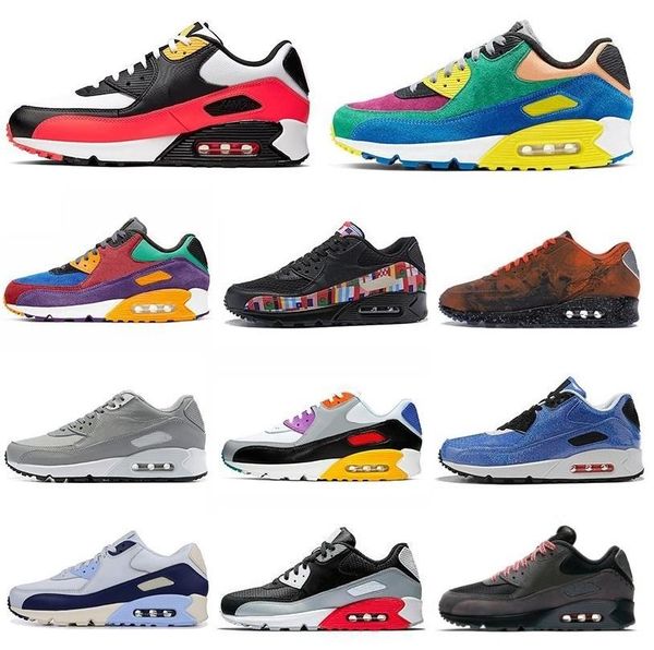 

90 mens designer running shoes men women casual be true viotech purple black white grey bred grape infrared blue pink sports sneakers 36-45