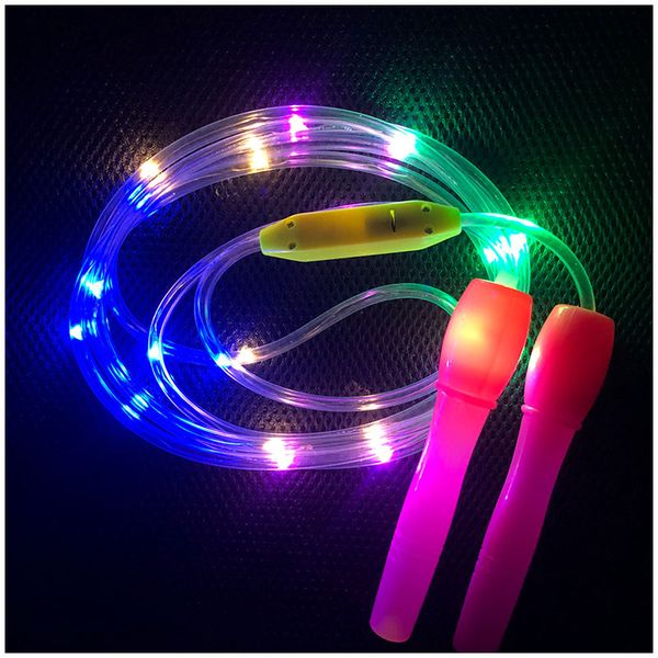 

jump rope gym exercise glowing flashing led rope kids toy plastic workout training fitness shining birthday gift party decor