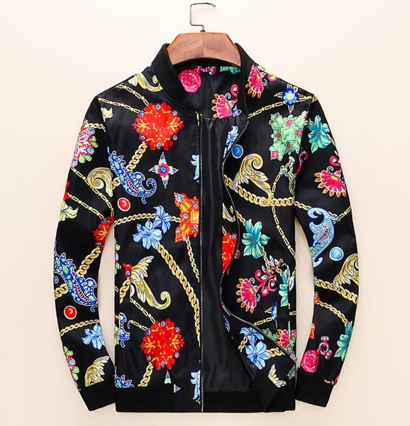 

зимние мужские куртки конструктора hot brand куртки пальто для mens streetwear с цветочными узорами с длинным рукавом молнии мужчины верхняя, Black;brown