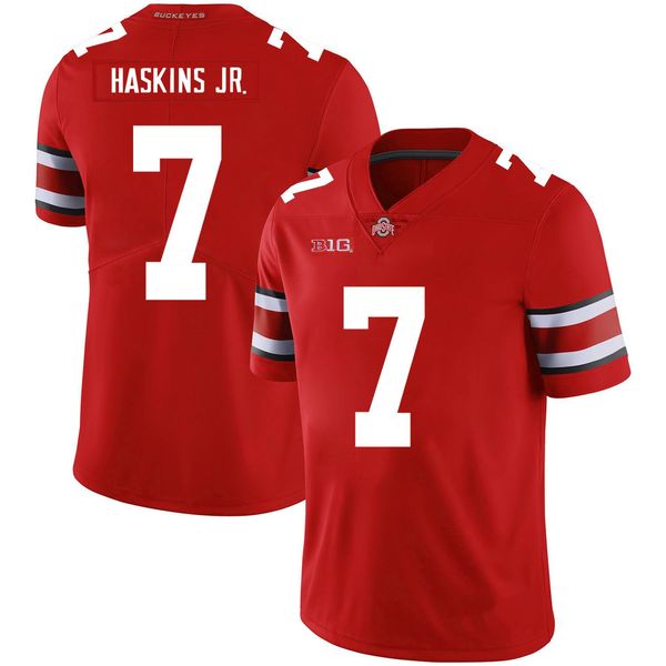 

dwayne haskins stitched mens ohio state buckeyes eddie george white black red game ncaa college jersey