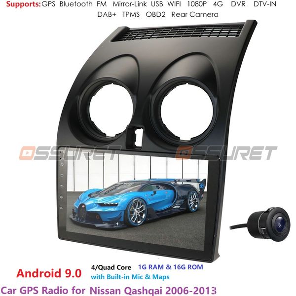 

car radio multimedia video player navigation gps for qashqai 1 2006-2013 j10 accessories sedan no dvd 2 din android audio car dvd