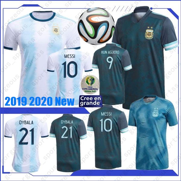 

thai #10 messi #9 aguero argentina soccer jerseys 19/20 copa amÃ©rica #21 dybala #22 lautaro home football shirt uniforms, Black;yellow