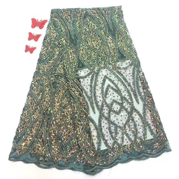 

melody organza french laces fabric 3d sequins flower embroidery tulle net lace soft tissue for women k-12345, Black;white