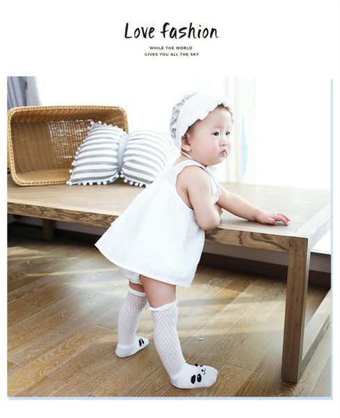 

new fashion baby girl boy cute cartoon anti-slip stockings casual newborn slipper shoes boots 1-3y long stockings, Blue
