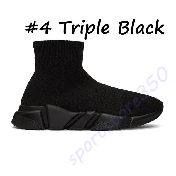 

2019 new paris speed trainers knit sock shoes original luxury designer mens womens sneakers discount casual shoes 36-45 t01, Black
