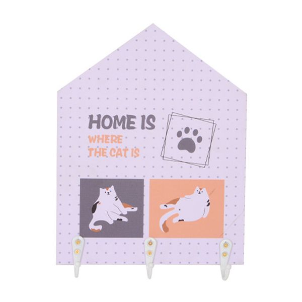 

nordic style clothes hat hanger bedroom key holder wall mounted cute kindergarten cartoon illustration coat hook home decoration