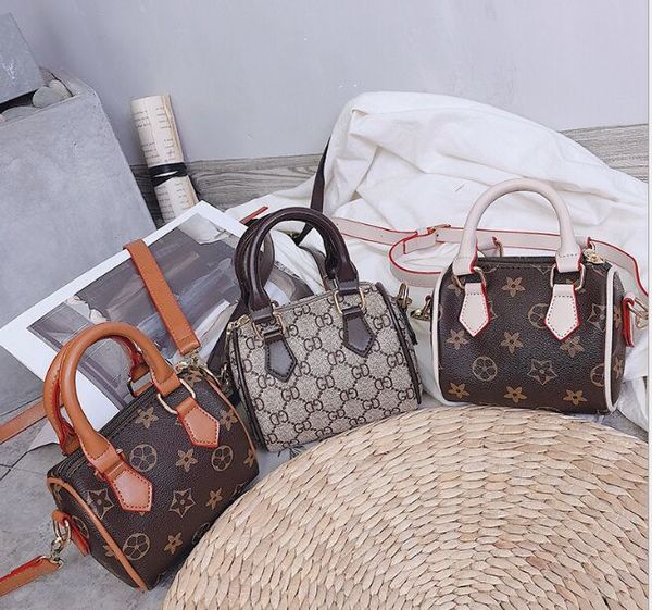 

2021 korean version handbags children's bag new fashion cylinder presbyopia bag portable simple single shoulder messenger bags, Black