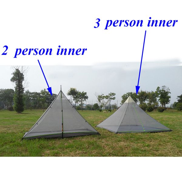 

asta 2 person or 3 person 230*120*140cm /230*230*140cm big pyramid mesh inner tent