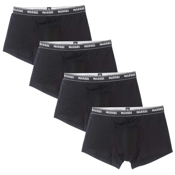 

men's stretch underwear 4-pack cool boxer briefs with pouch size xxl, navy, Black;white