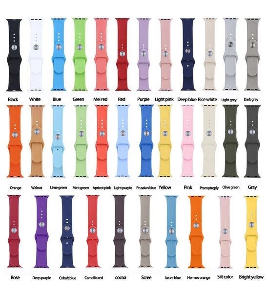 

Replacement Sports Silicone Strap Band for Apple Watch Series 4/3/2/1 38mm 42mm