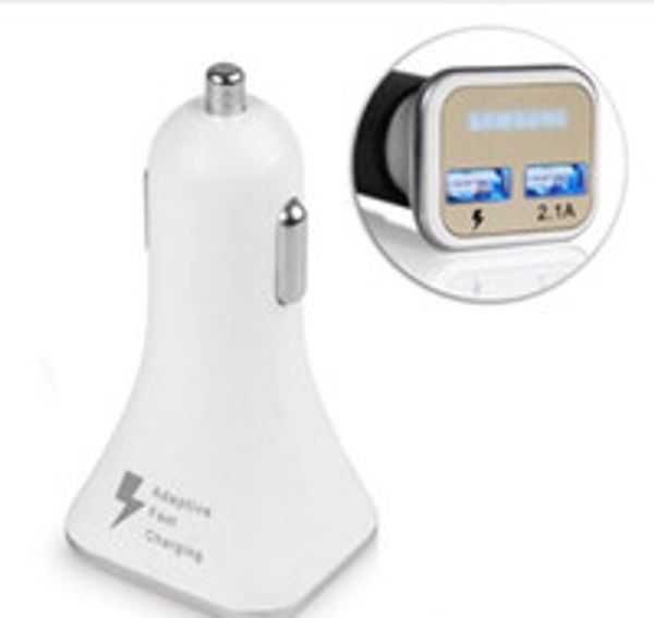 

new car charger dual usb ports adaptive qc2.0 led quick charge super fast car charger for samsung galaxy note 5 s6 s7 edge