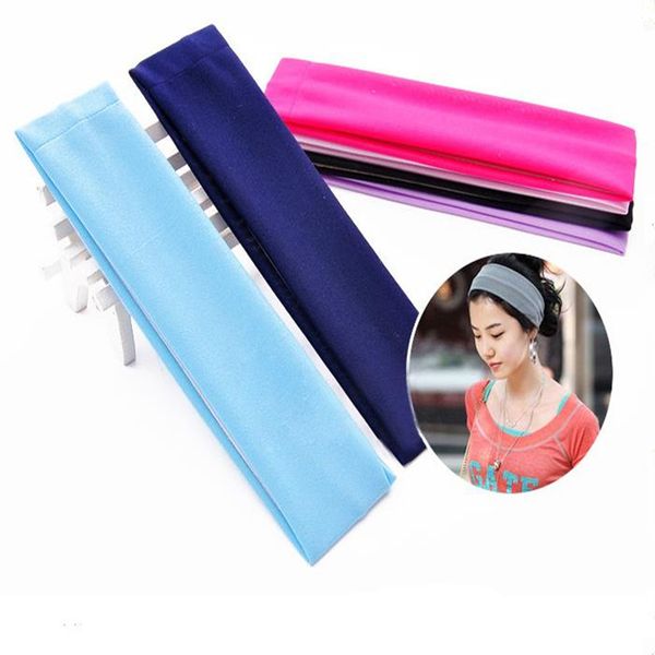 

New women fa hion plain wide hair band port yoga ela tic headband ladie hair ornament bandeau t9c001