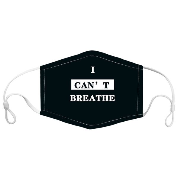 

10pcs personality face cancan't polyester outdoor i can't breathe mask, Blue;black