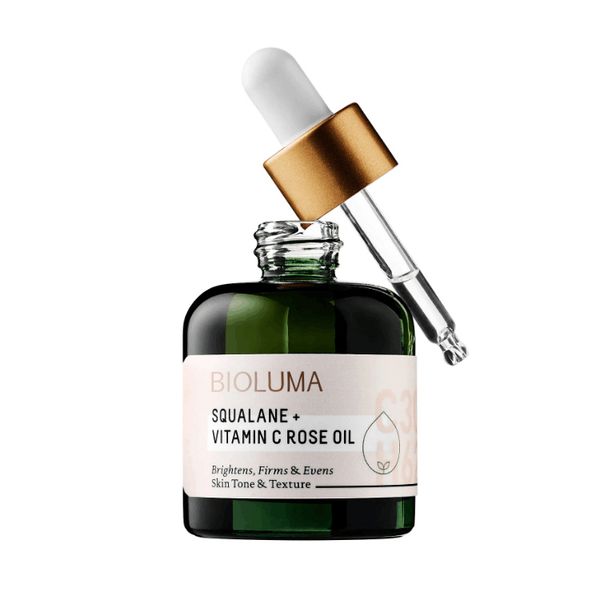 

Bioluma brighten firm and even kin tone and texture face oil qualane vitamin c ro e oil face care 30ml dhl hipping