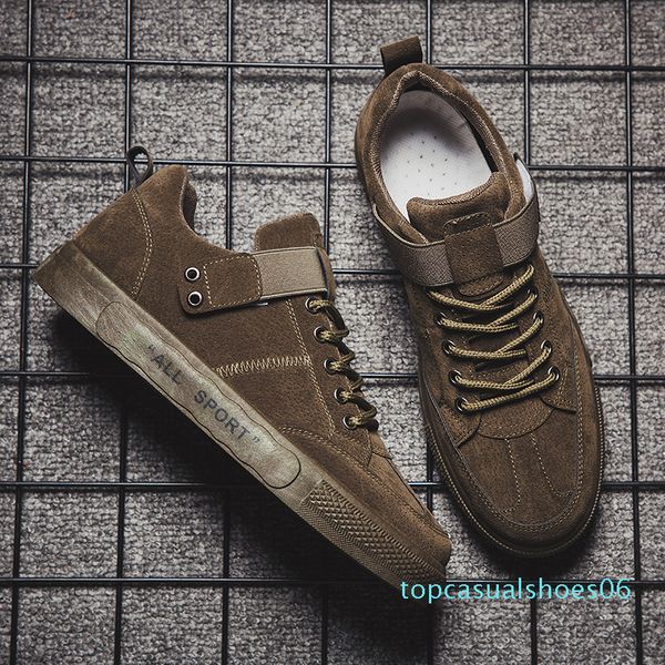 

fashion ulzzang plimsolls fall pu skate sneakers 50% men flat rope soled shoes solid color footwear spring rugged casual board shoes t06, Black