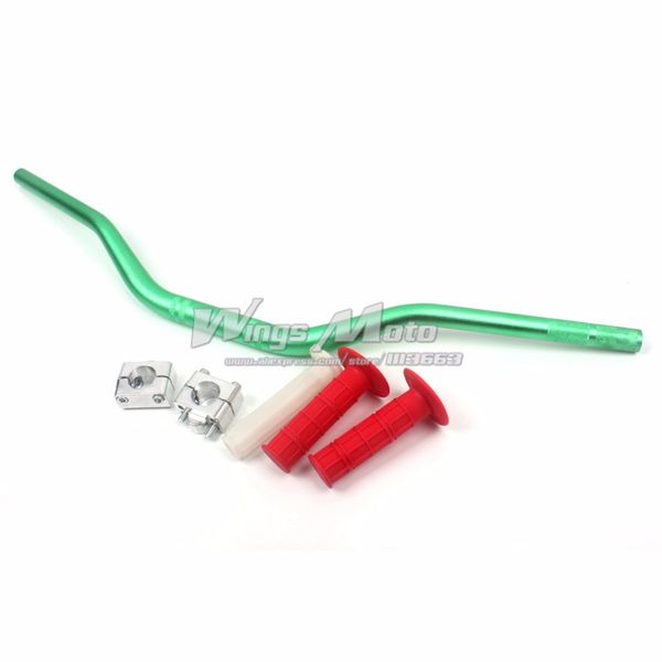 

зеленый 28 мм 1 1/8 " мотоцикл жир руль + монтажный зажим адаптер + мягкие ручки