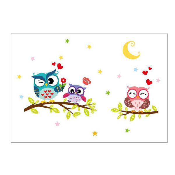 

removable self-adhesive wall sticker owl decor exquisite wall stickers 30x40cm