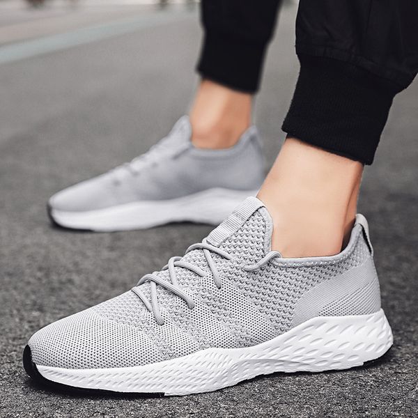 

men sneakers 2020 casual mens shoes breathable trainers fashions mesh man sneaker basket tenis hombre shoe big size 38-49, Black