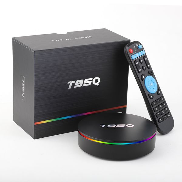 

amlogic s905x2 bluetooth android 8.1 tv box t95q 4k hd smart media player 4gb 32gb quad core dual wifi pk x96max