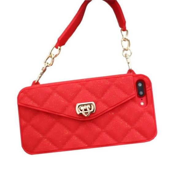 

Новая Роскошная Мода Мягкий Силиконовый Мешок Карты Металлическая Застежка Женщ