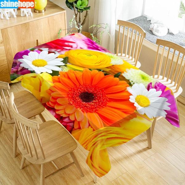 

custom table cloth gerberas tablecloths oxford print rectangular waterproof oilproof wedding table cover