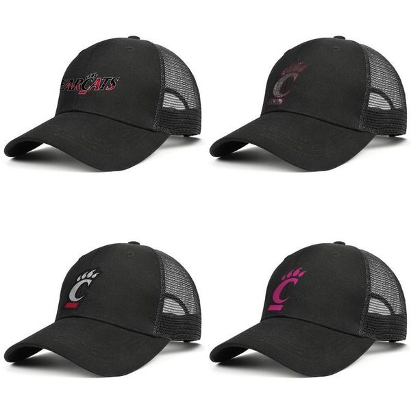 

цинциннати bearcats футбол логотип черный мужские и женские дальнобойщик стиля крышки шарика пользовательские настройки сетки шляпы старой п, Blue;gray