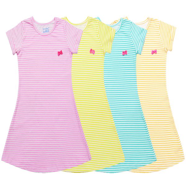 

girls dress christmas flower dresses children stars print vestidos 2020 girls dresses summer kids dress for girl, Red;yellow