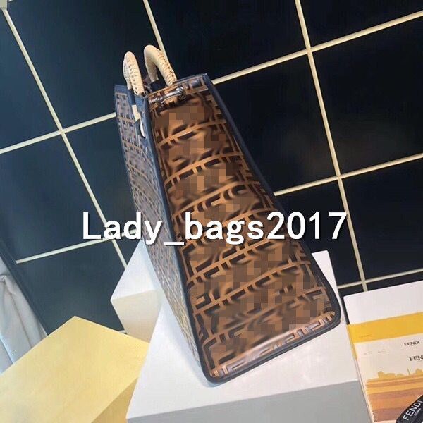 

b newset f double letter large capacity genuine leather woven handle bags women letter pattern handbags purse shoulder messenger bag
