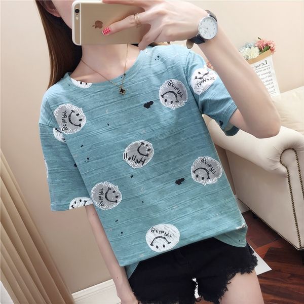 

t- women's 2020 fashionable summer short-sleeved loose underpants shirt base shirt versatile outdoor t-shirt, White