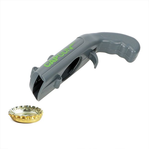 

new firing cap gun creative flying cap launcher bottle beer opener