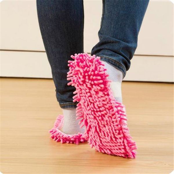 

house slipper average size mop slippers convenient cleaning slipper coral fabric floor slippers machine washable zy758, Black