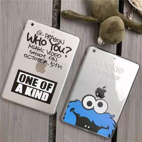 

funny lovely lazy man ipad case for ipad air 1 pro 9.7 pro 11 ultra thin soft tpu transparent back cover
