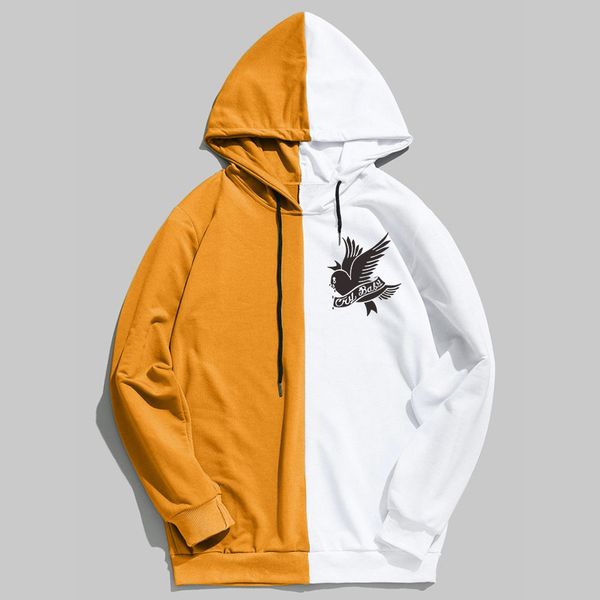 

women rap harajuku peep peep sweatshirt cry funny sudaderas hop lil hip patchwork hoodies baby lil men keluoxin streetwear cesvl, Black