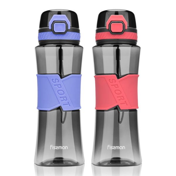 

fissman 520ml water bottle outdoor sports hiking portable climbing bottle with safe lock