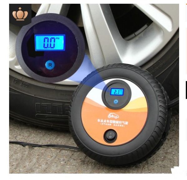 

12v portable car motorcycle bicycle pump emergency tire digital display car air pump intelligent preset tire pressure