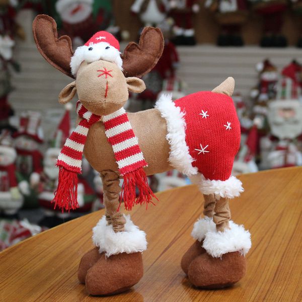 

christmas reindeer deer elk xmas party doll deskornaments pendant home office table gift christmas decorations