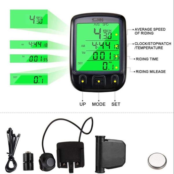 

waterproof bicycle computer cycling computer wired mtb bike cycling odometer satch speedometer watch led digital rate
