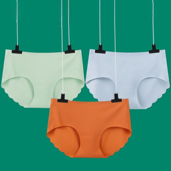 

fashion new women panties underwear ultra-thin viscose seamless briefs for women's comfort mid-rise ruffles lingerie summer, Black;pink