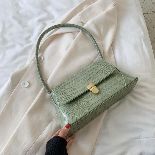 

crocodile pattern pu leather women shoulder bag 2020 female summer small bag design lady totes travel hand purse