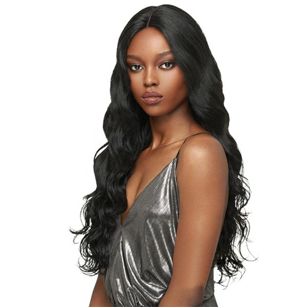 

peruvian hair wig 360 lace frontal wig body wave with pre plucked human hair natural color front wigs, Black
