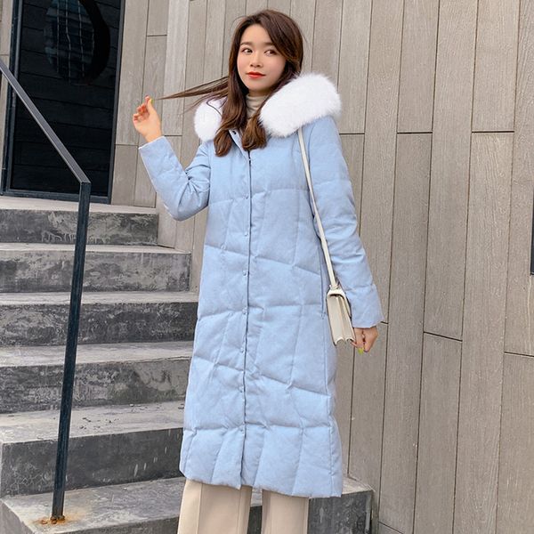 

duck down jacket women winter 2019 outerwear coats female long casual light ultra thin warm down jacket parka high quality, Black