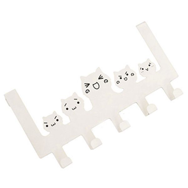 

5 hooks hanger towel hat coat clothes wall hook over door living room bathroom hooks