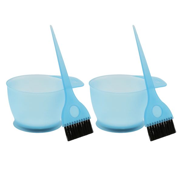 

hair dye colouring bleach bowl brushes tint tool set hairdressing salon - 2 sets