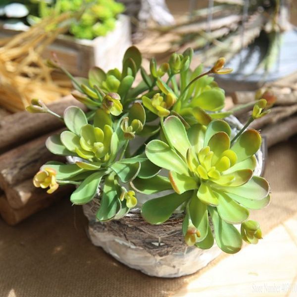 

1 pcs artificial fleshiness cactus plant fake succulent real touch palm bonsai landscape decorative flower for home table decor