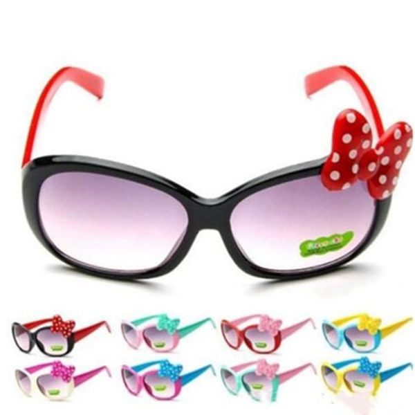 

baby large bowknot sunglasses candy color fashion princess cartoon cute baby sunglasses goggle children beach glasses kids sunblock wy495q-2, White;black