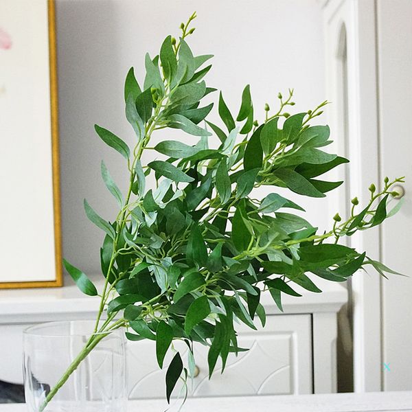 

artificial leaves bouquet fake willow jungle wedding backdrop decoration christmas faux foliage vine party home decor plant