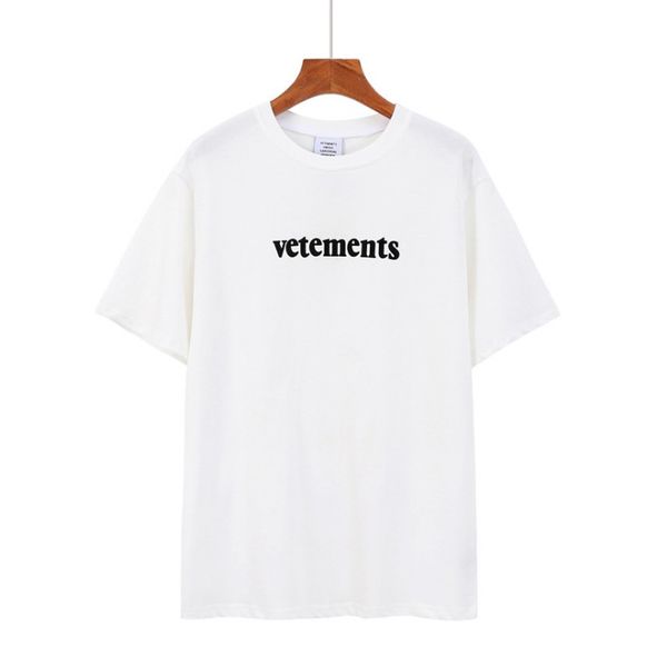 

vetement футболка с коротким рукавом летний tee зеленый черный белый tops crew neck tee новое прибытие vetement tops, White;black